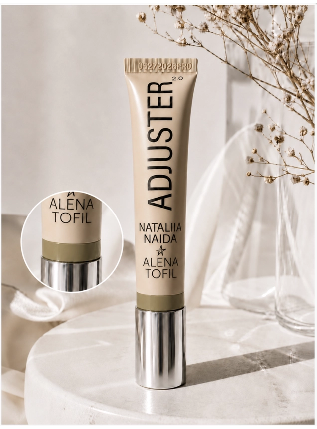 Зелений коригуючий пігмент ADJUSTER 15 МЛ Аджастер Alena Tofil x Nataliya Nayda