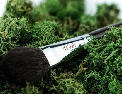 Кісточка для пудри з натурального ворсу та синтетики від WoBs