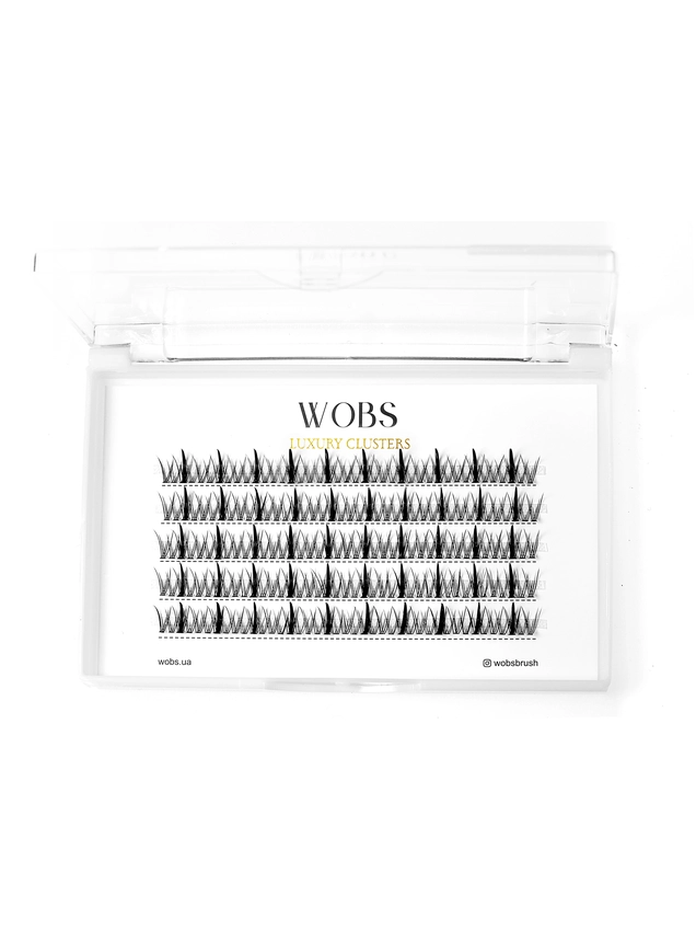 Накладні пучкові вії 200шт Wobs Fairy Lashes 20D 5 стрічок, пучки розмір 8mm