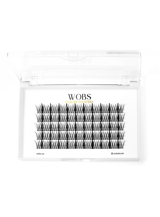 Накладні пучкові вії 200шт Wobs Fairy Lashes 20D 5 стрічок, пучки розмір 12mm